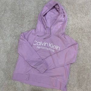 CALVIN KLEIN LILAC PULLOVER HOODIE